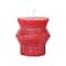 Hello Honey® 3" Red Unscented Totem Pillar Candle